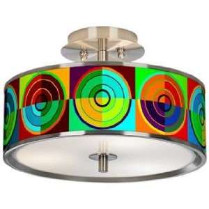    Circle Parade Giclee Glow 14 Wide Ceiling Light