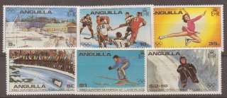 ANGUILLA SG389/94 1980 WINTER OLYMPICS MNH  