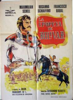088 La Epopeya de Bolivar, Mexican 1969 movie Poster  