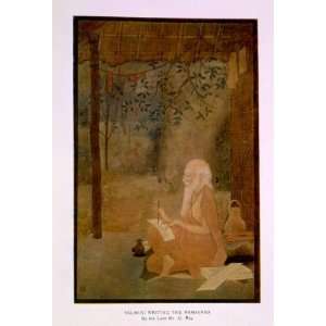  poster Valmiki writing the Ramayana