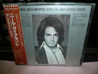 NEIL DIAMOND HIS 12 GREATEST HITS 1974 JAPAN CD OBI 3200yen 32XD 1ST 