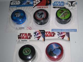 Star Wars YoYo Party Favor or Gift Light Up Ones and Regular Combine 