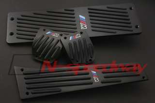 BMW Black Manual Aluminum Pedal Set M tech E30 E36 316 318 320 325 M3 