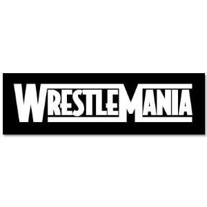  WWF Wrestling Wrestlemania car bumper sticker 7 x 3 
