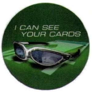  World Poker Tour Can See Your Cards Button WB1609 Toys 