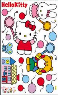 Cute Hello Kitty Color Ball Kids Home Wall Art Decor Stickers Cool 
