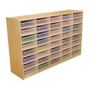  Storage Unit with 3 40 Letter Trays Tray Option Clear 