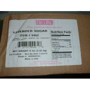 Decopac Lavender 8lb Sanding Sugar #9462 Grocery & Gourmet Food