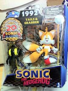 Sonic the Hedgehog 20th Anniversary 3 Action Figures Tails and 
