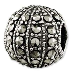  Sterling Silver Reflections Marcasite Bead Jewelry