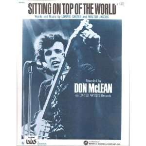   Sheet Music Sitting On Top Of The World Don McLean175 
