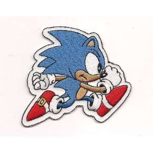  SONIC The Hedgehog Classic Sonic Running Embroidered PATCH 