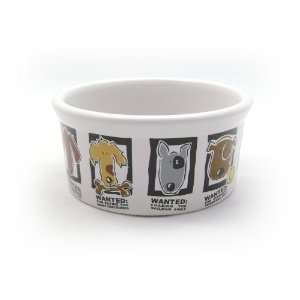  Pet Food Bowl with Dog Mug Shots 