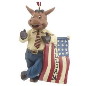  Personalized Democrat Donkey Christmas Ornament