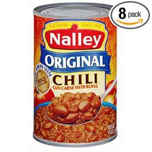 Nalley Original Chili Con Carne with Beans, 15 Ounce (Pack of 8 