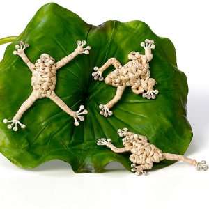   Tree Frog Figures. 3 Different Poses. Unique Decorating or Gift Idea