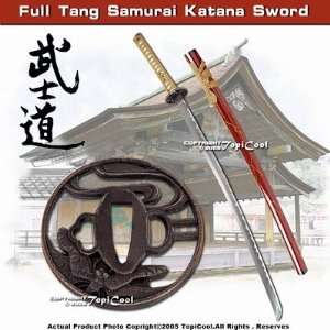 Handmade Full Tang Blade Japanese Dragon Samurai Katana Sword* B 