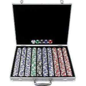  1000 Landmark Lucky Crowns 11.5g Poker Chips w/Aluminum 