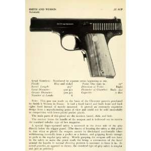  1948 Print .32 ACP Automatic Colt Pistol Cartridge Smith 
