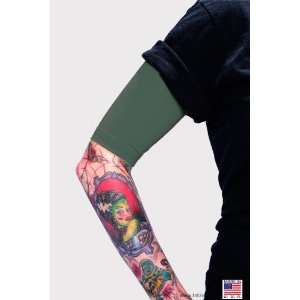 Tattoo Cover Up  Ink Armor Half Arm Cover Tattoo Sleeve Olive Green 