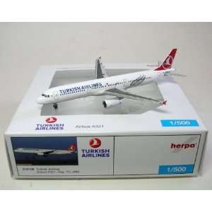  Herpa Turkish A321 1/500 (**) Toys & Games