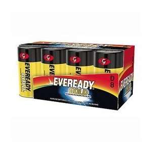    Eveready Gold D Cell Alkaline Batteries 8 Pack   A958 Electronics