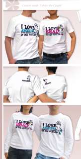 Funny custom t shirts for couple(1settwo T shirts)/E2  