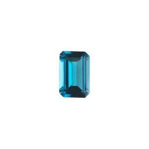 6.75 Cts of AAA 12x10 mm Emerald Loose London Blue Topaz 