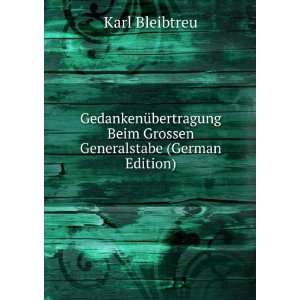   Beim Grossen Generalstabe (German Edition) Karl Bleibtreu Books