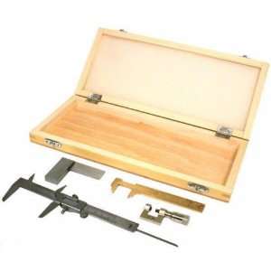    4 Measuring Gauges Jewelers Tools & Wood Box
