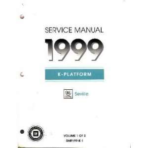  1999 CADILLAC SEVILLE Service Shop Repair Manual Book 