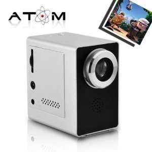  The Atom   Ultra Mini Projector Portable Movie Television 