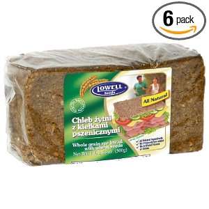 Lowell Foods Whole Grain Rye Bread with Wheat Seeds, 17.6000 Ounce 
