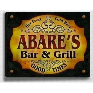  Abares Bar & Grill 14 x 11 Collectible Stretched 