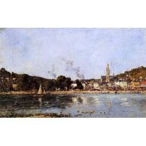   name The Seine at CaudebecenCaux, By Boudin Eugène 