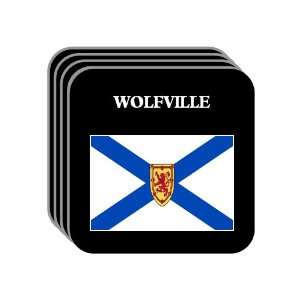  Nova Scotia   WOLFVILLE Set of 4 Mini Mousepad Coasters 