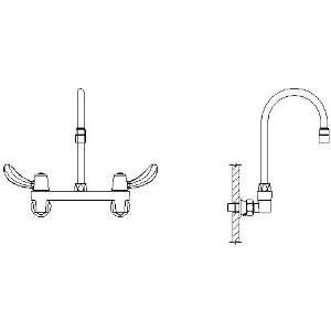  Delta Commercial 28C6942 28T Two Handle 8 Wall Mount Service Sink 