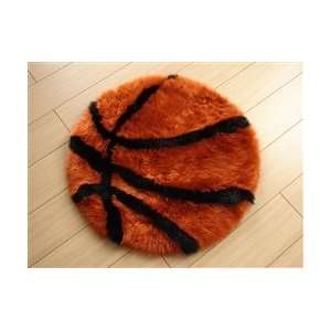  Bowron Fun Rugs Basketball Sheepskin   2 5 x 2 5