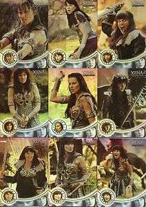 Xena Seasons 4/5 Face of a Warrior 9 Card Set W1 W9  