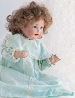 Antique Doll Bisque A1M Armand 971 Baby Compo Body Wig  