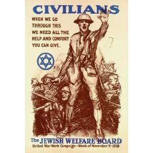  Civilians The Jewish Welfare Board 12x18 Giclee on canvas 