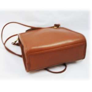   9983 British Tan Leather Kelly Style Purse Xbody Bag Free Ship  