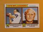 1979 Topps #1 NFL Passing Leaders w/Roger Staubach & Terry Bradshaw 