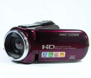 New Red HD Digital Video Camera Camcorder DV 12MP 2.7TFT Free 