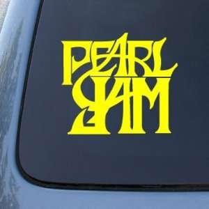 PEARL JAM   Vinyl Car Decal Sticker #A1629  Vinyl Color Yellow