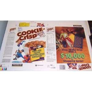   1993 Ralston Cookie Crisp Cereal Box unused FLAT cf18