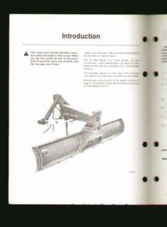 John Deere 95 Rear Tractor Blade Operators Manual exc  