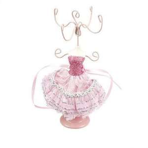  Doll Jewelry Stand Fashion Dress Pink 