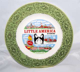 1970 Homer Laughlin Little America Wyo Souvenir Plate  