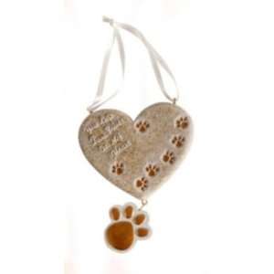  Paw Prints Heart Dog Ornament